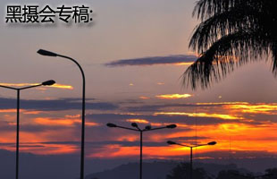 人在非洲——乌干达日落